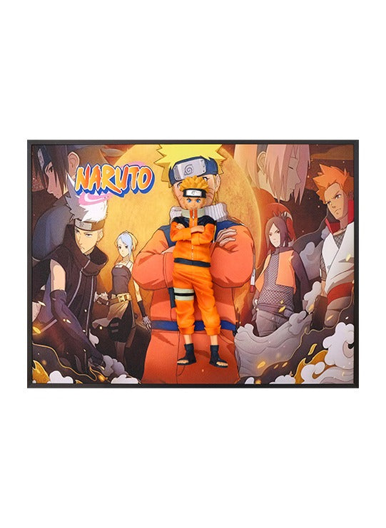 Naruto 3D Wall Frame – Anime Room Décor - Size 30 cm × 40 cm