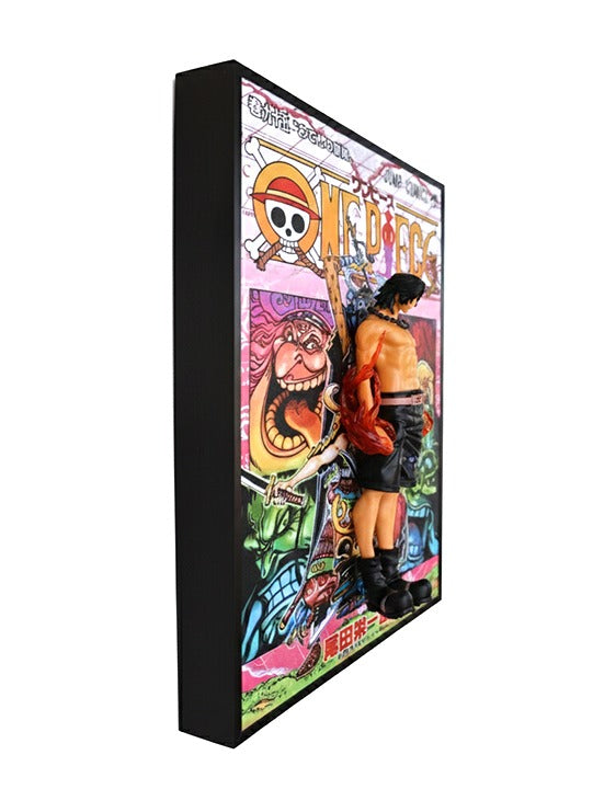 One Piece Luffy Premium 3D Wall Frame - Size(30×40 cm)
