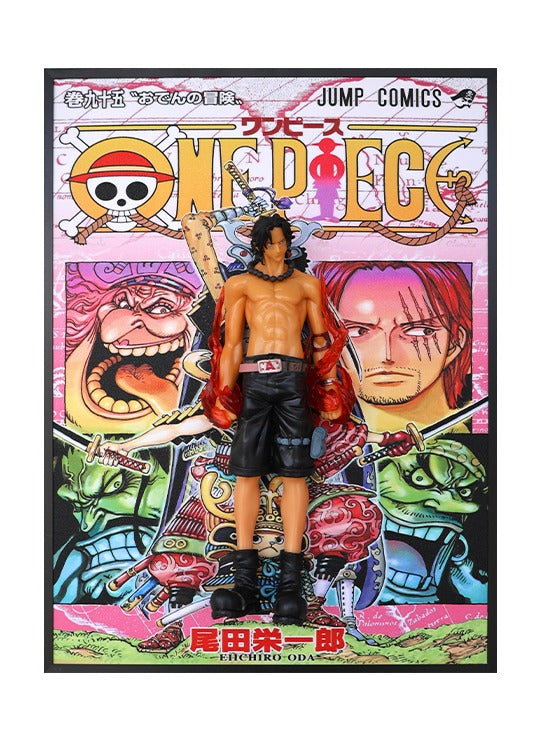 One Piece Luffy Premium 3D Wall Frame - Size(30×40 cm)