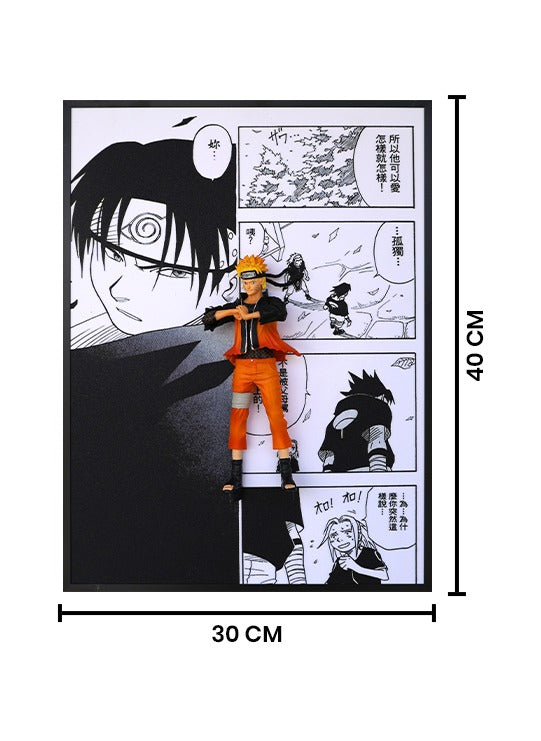 Anime Naruto 3D Wall Frame Wall Decor - Size 30CM*40CM